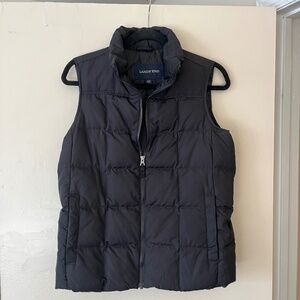 Lands’ End black down vest